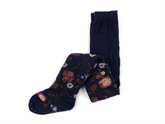 MP tights wool navy flowers